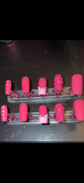 PRETTY IN PINK CUSTOM PRESS ONS